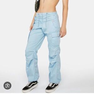 Light blue cargo pants
